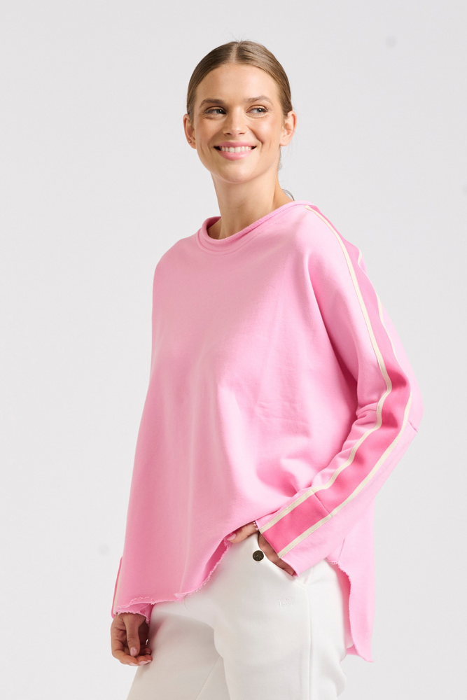 Raw Tape Long Sleeve Sweatshirt - Bubblegum